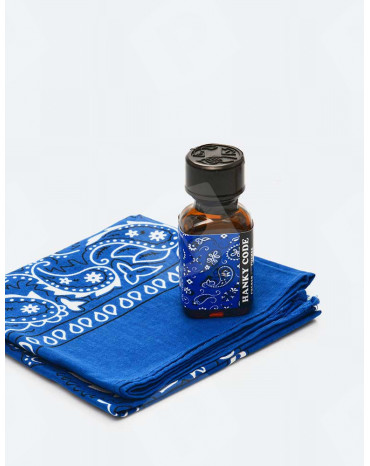 Hanky Code Blue Poppers 24ml + Bandana