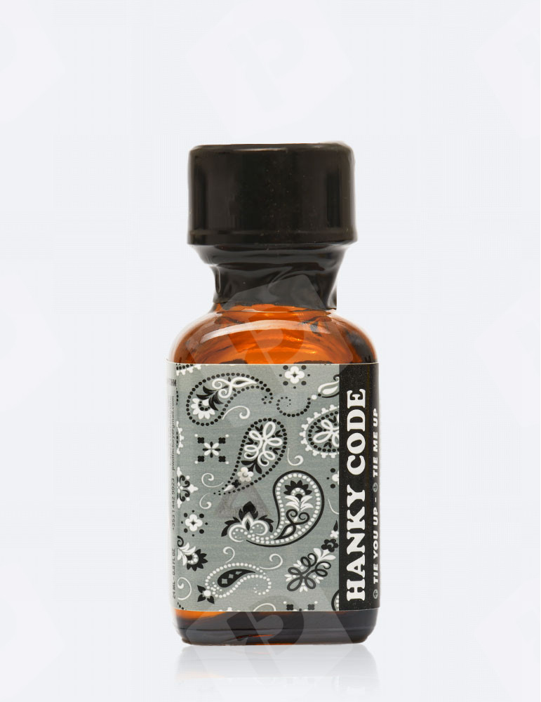 Hanky Code Grey Poppers 24ml + Bandana - For Bondage Lovers