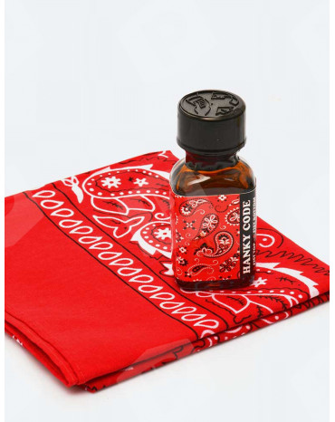 Hanky Code Red Poppers 24ml + Bandana