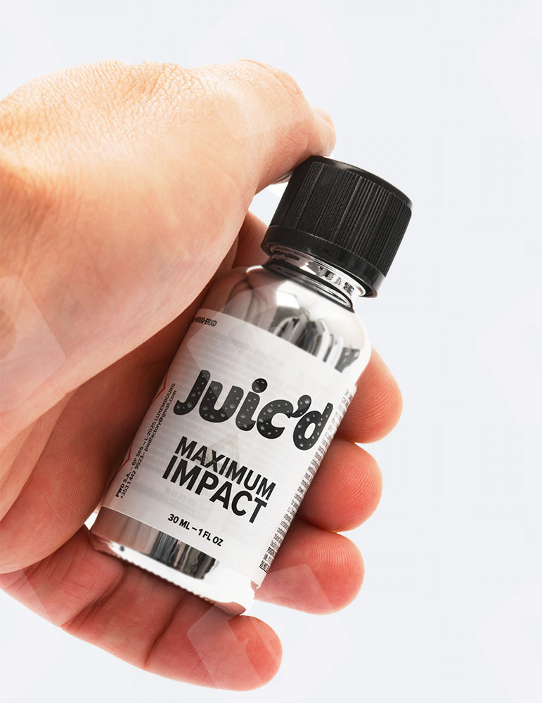 Juic'd Maximum Impact Propyl Poppers 30ml Economical silver bottle