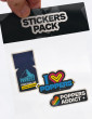 3 Poppers Stickers pack