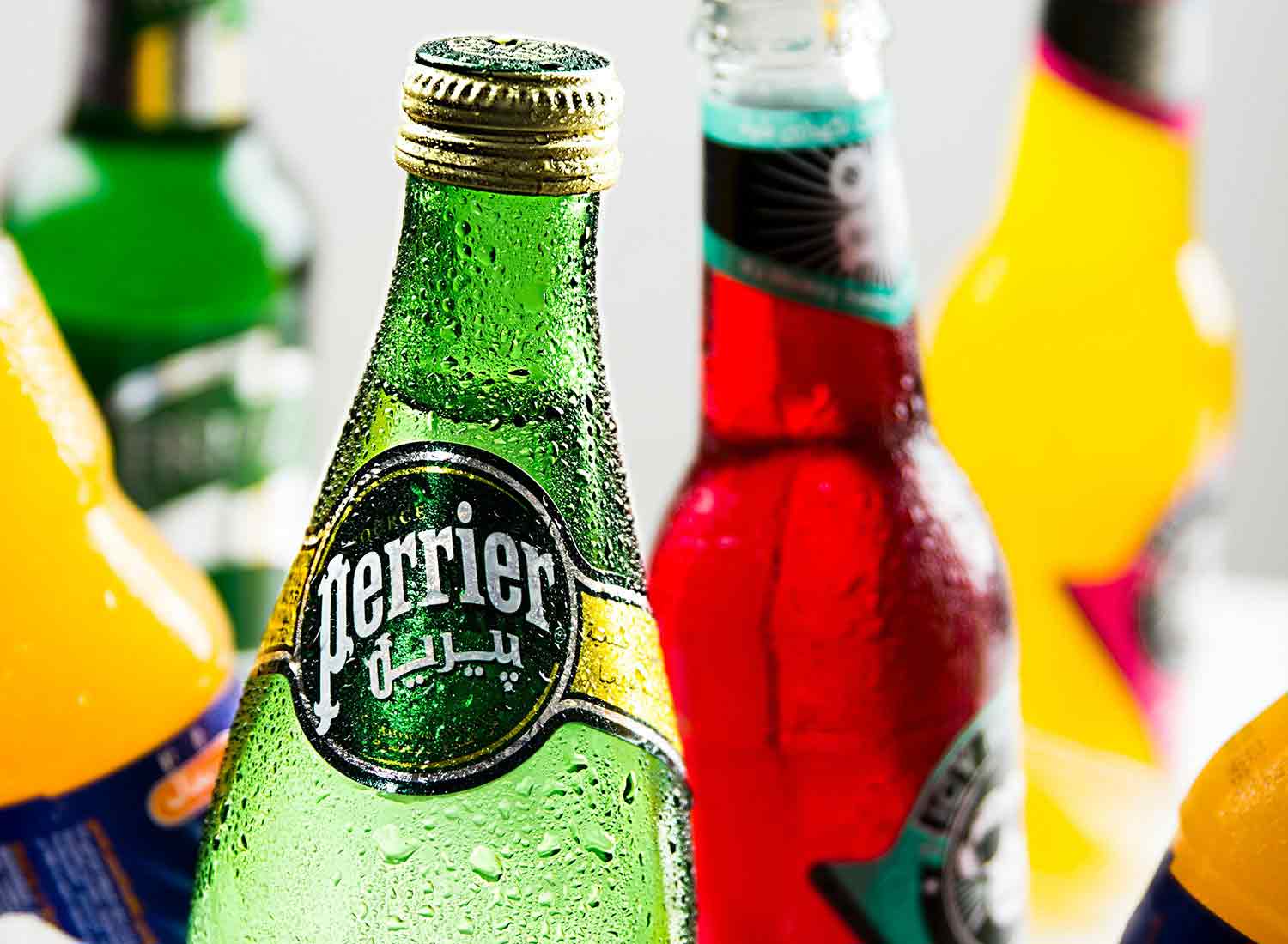 Perrier poppers cocktail