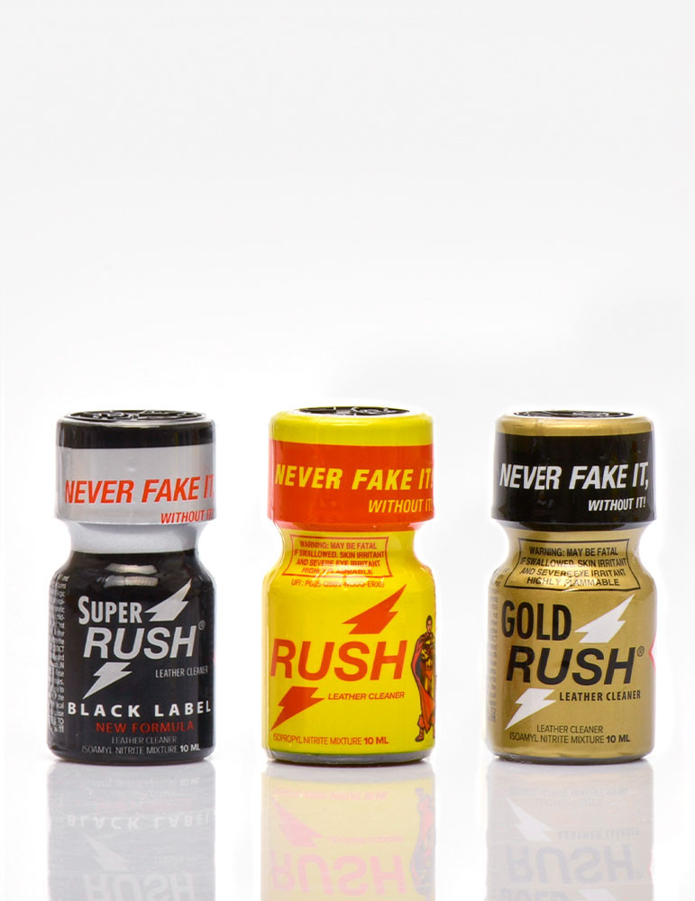 Rush Trio 10ml (1 rush pwd / 1 super rush black / 1 rush gold)